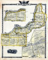 Rock Island County Map, Dixon, Illinois State Atlas 1876